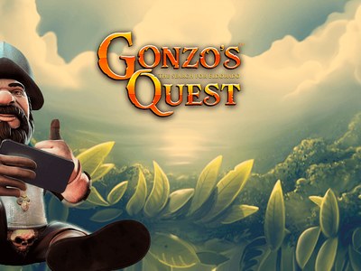 Обложка автомата Gonzos Quest с логотипом студии